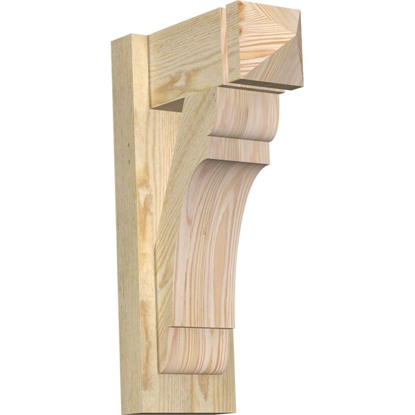 Ekena Millwork Olympic Arts & Crafts Rough Sawn Outlooker, Douglas Fir, 6"W x 12"D x 20"H OUT06X12X20OLY03RDF - main